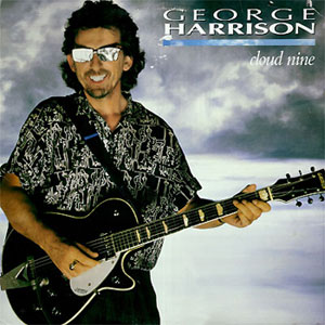 Harrison com a guitarra na capa de Cloud Nine