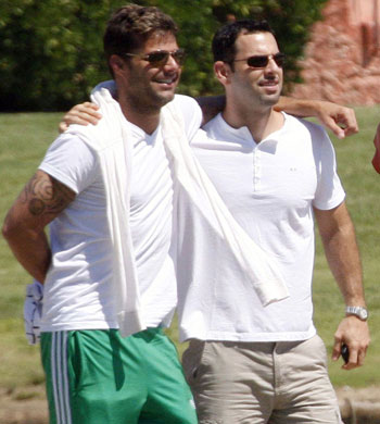 Ricky Martin e o namorado Carlos González