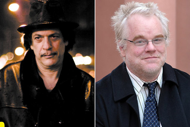 Da esquerda para a direita: Robet Aaron e Philip Seymour Hoffman (Getty Images)