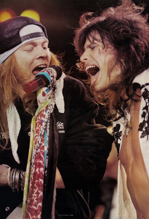 Encontro entre Guns N' Roses e Aerosmith em 1992 está na lista (Reprodução)