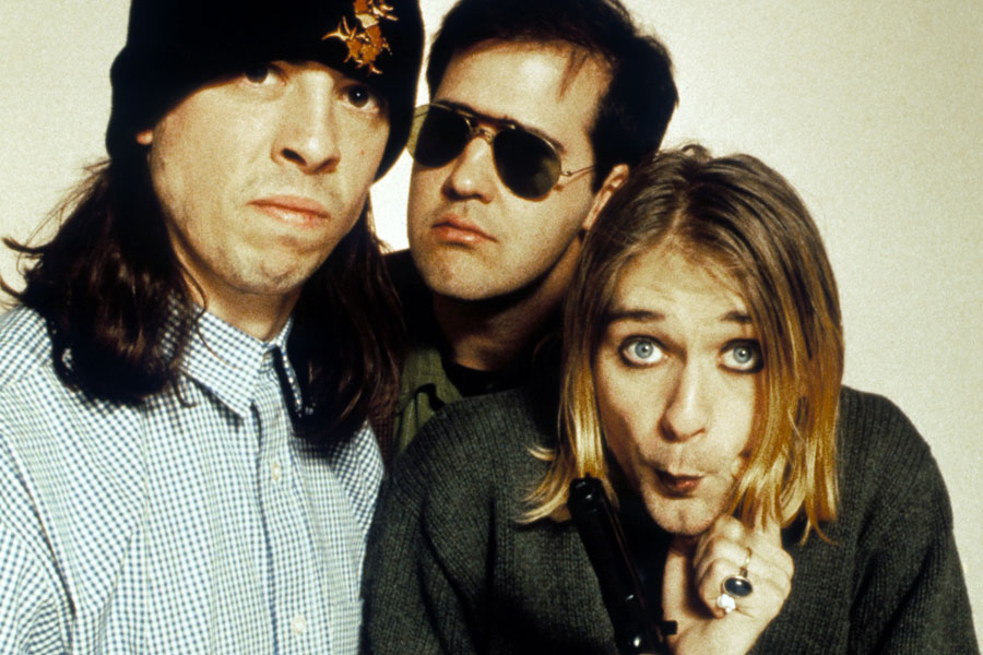 Da esquerda para a direita: Dave Grohl, Krist Novoselic e Kurt Cobain (Divulg.)