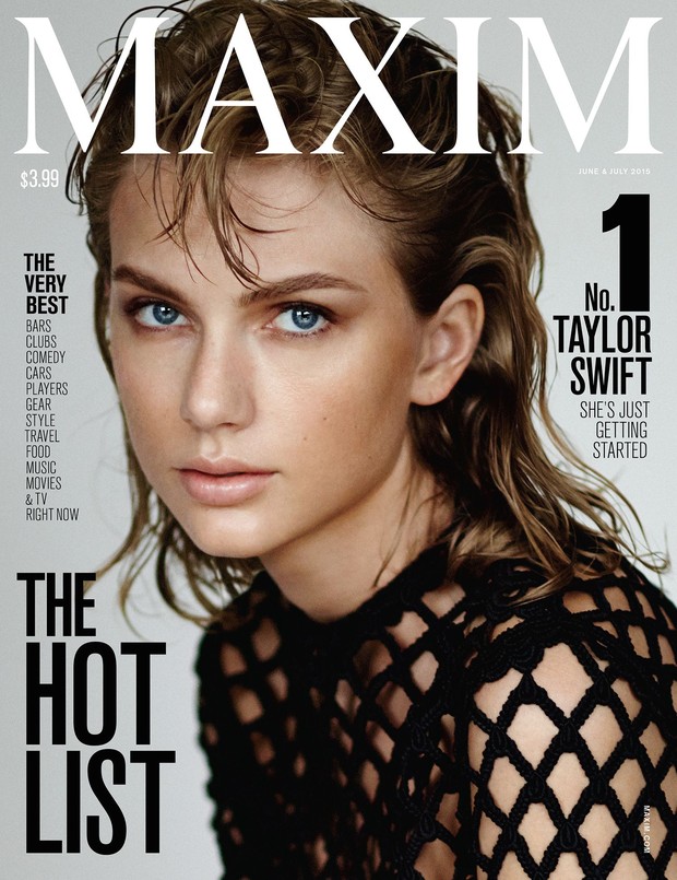Capa da revista'Maxim', com Taylor Swift (Divulgação)