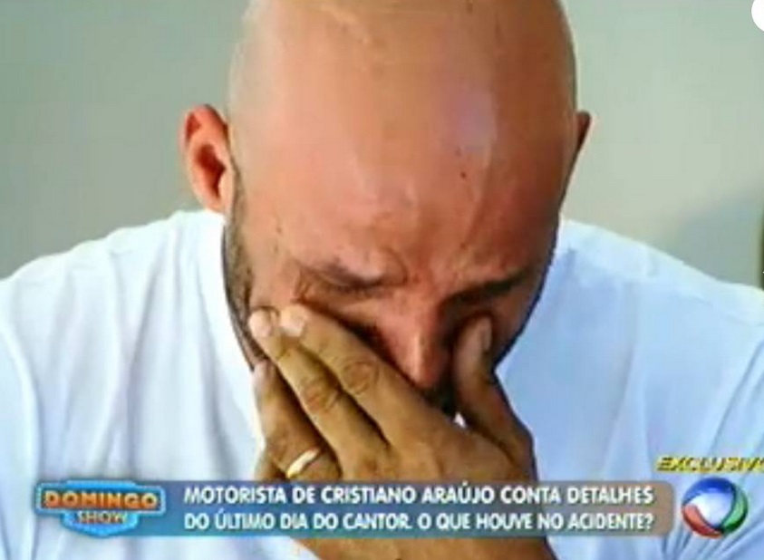 Ronaldo Miranda se emocionou em entrevista para programa de TV (Reprodução)