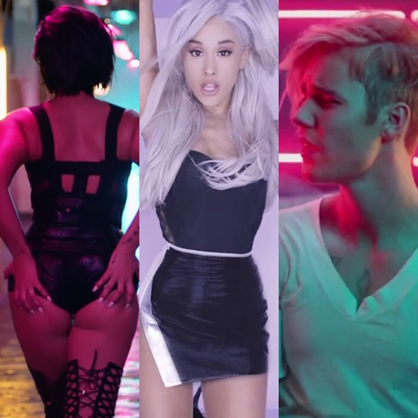 Vídeos de Demi Lovato, Ariana Grande e Justin Bieber estão na lista (Reprodução)