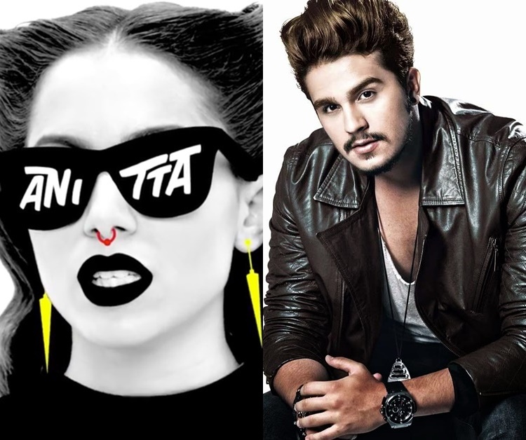 Feito foi conquistado por Anitta e Luan Santana no fim de semana (Divulgação)
