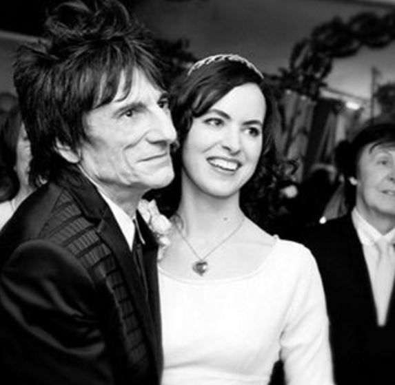 Ronnie e Sally Wood estão casados desde dezembro de 2012 (Reprodução/Instagram)