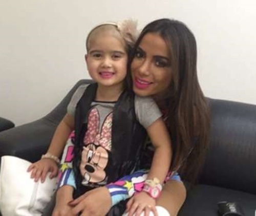 Encontro foi registrado e divulgado nas redes sociais de Anitta (Repr./Snapchat)