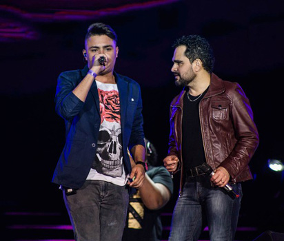 'Você canta muito, tem um vozeirão, é de família. Parabéns, o palco é seu'
