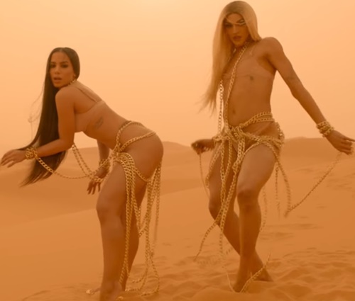 Vídeo foi gravado no deserto do Saara, em Marrocos (Reprodução/YouTube)
