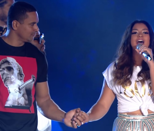 Camilly Victoria, de 15 anos, cantou 'Ninguém Explica Deus' (Reprodução)