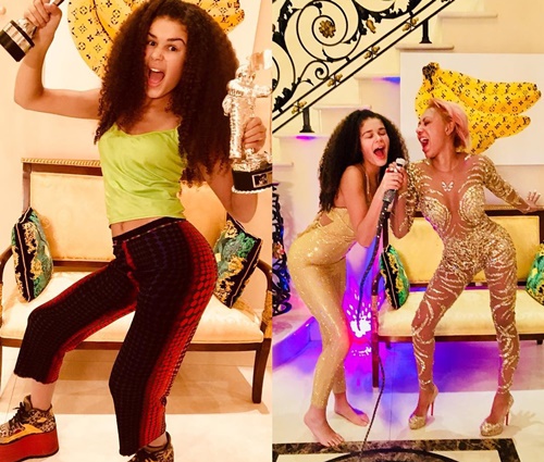 Figurino do clipe de'Wannabe' foi usada pela sobrinha da cantora (Instagram)