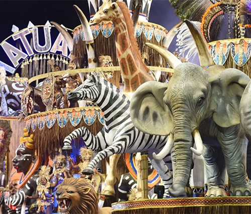 Acadêmicos do Tatuapé homenageou Zimbábue e venceu o Carnaval de 2017 (Divulg.)