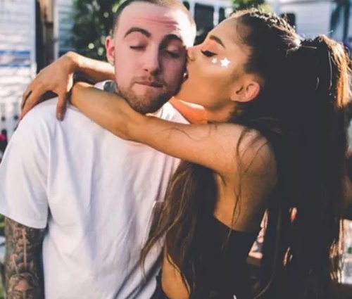 Internauta questionou fim de namoro entre Ariana e Mac Miller (Repr./Instagram)