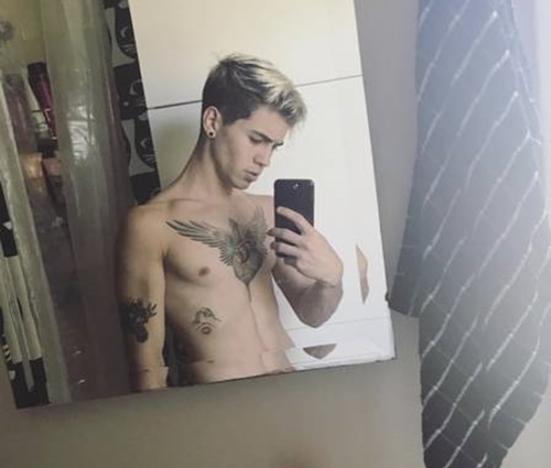 Foto tirada há 1 ano assustou os seguidores do jovem (Reprodução/Instagram)