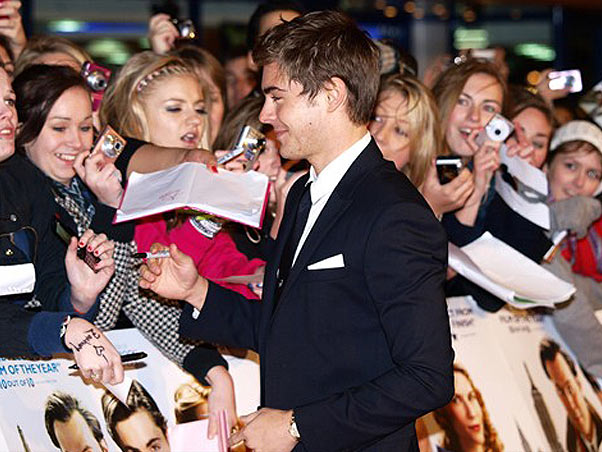 Zac Efron no lançamento de