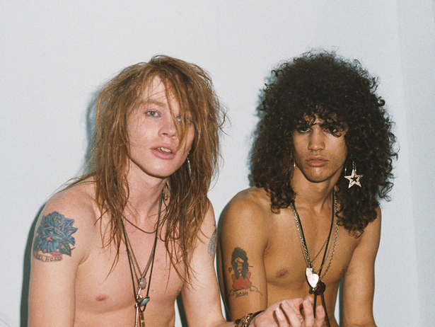 Axl Rose e Slash, na década de 1980 (Getty Images)