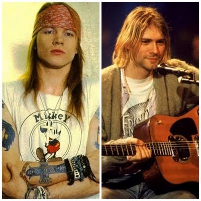 kurt cobain and axl rose