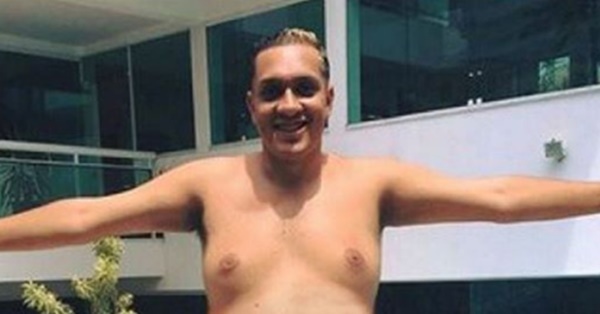 Em foto sem camisa, MC Bin Laden diz ter perdido 28 kg em um mês