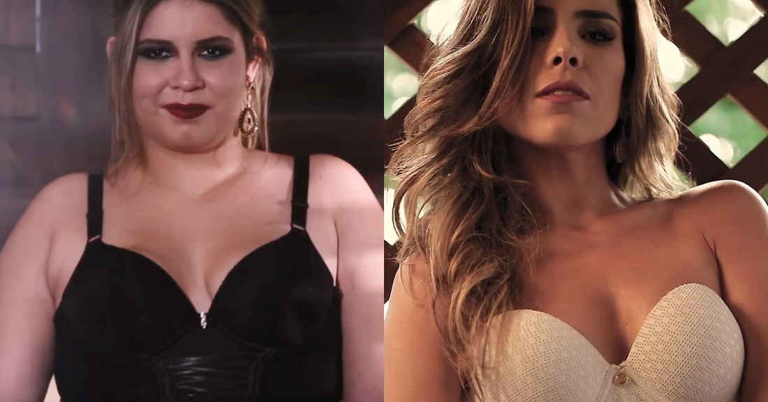 Em vídeo, Marília Mendonça e Wanessa Camargo fazem ensaio de lingerie para grife