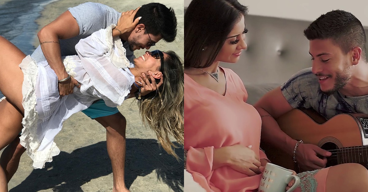 Arthur Aguiar anuncia gravidez de Mayra Cardi em seu novo clipe