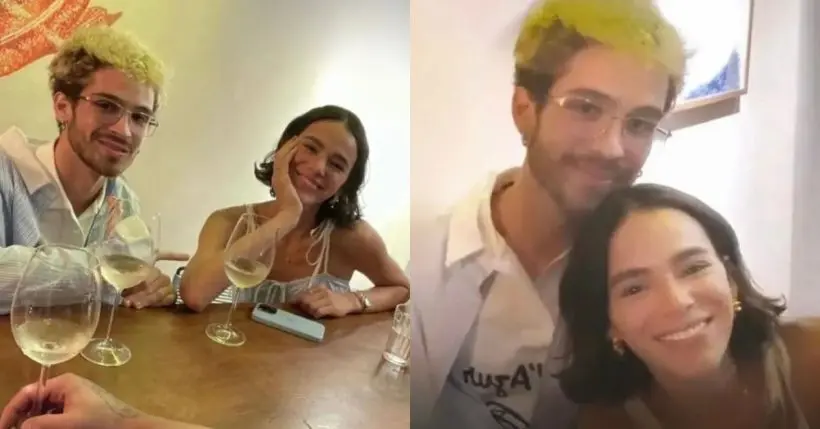 Bruna Marquezine e João Guilherme - restaurante