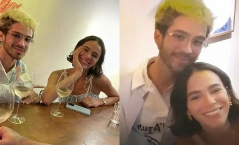 Bruna Marquezine e João Guilherme - restaurante