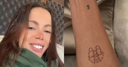 Anitta - tatuagem - constelação familiar