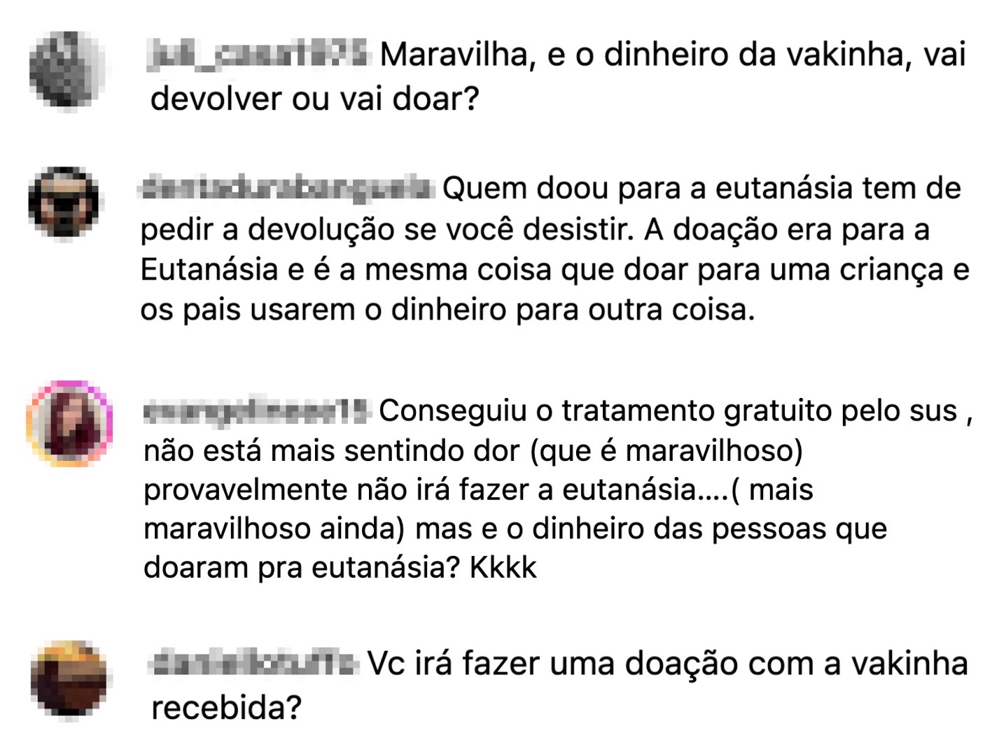 Comentários - dinheiro eutanásia