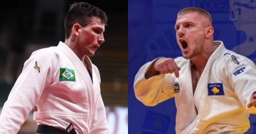 Judoca Akil Gjakova - venceu brasileiro Daniel Cargnin