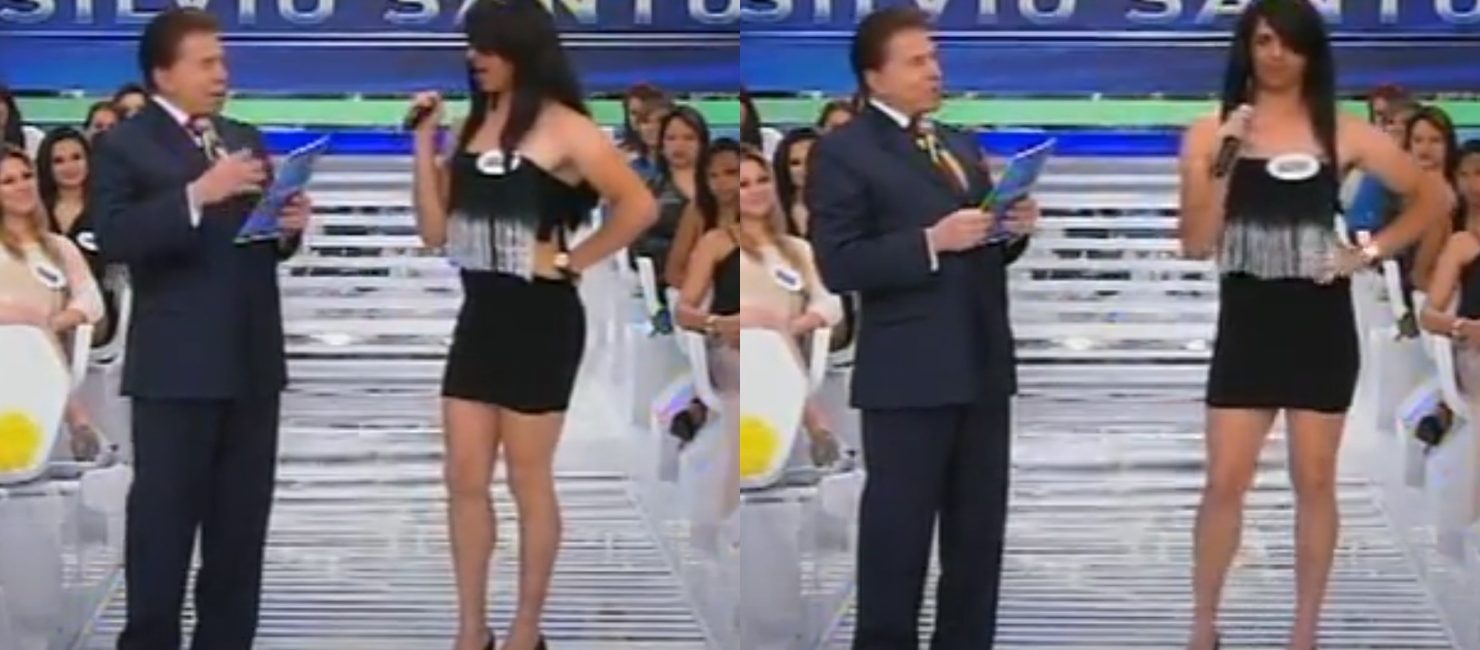 Homem veste mulher - Silvio Santos