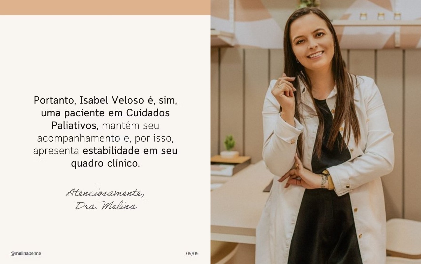 post Médica de Isabel Veloso - Melina 03