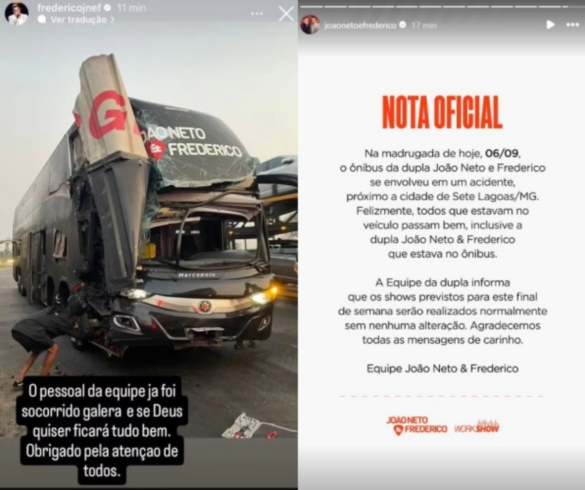 Nota - acidente ônibus João Neto e Frederico