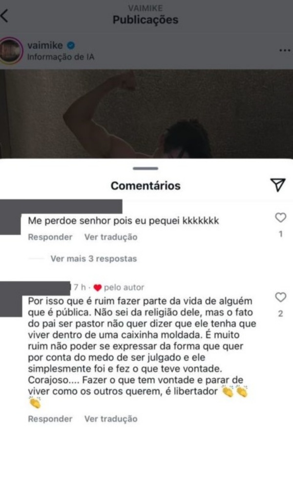 comentário - filho Bispo Edir Macedo