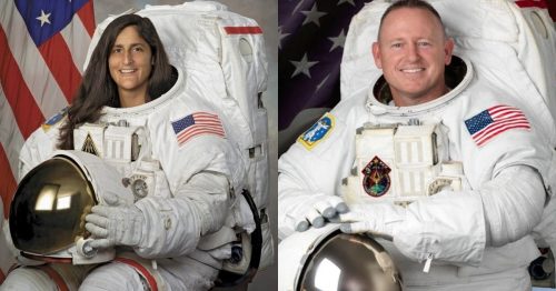 Barry Wilmore e Sunita Williams - presos espaço