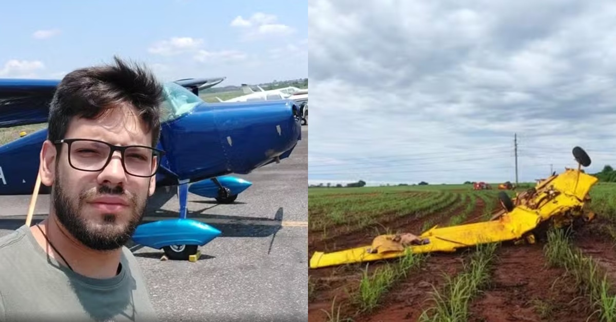 João Pontes - piloto morreu - avião agrícola