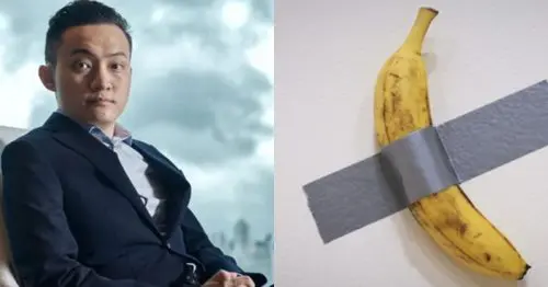 Justin Sun - arte banana