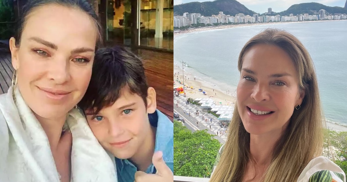 Letícia Birkheuer e filho - 13 anos