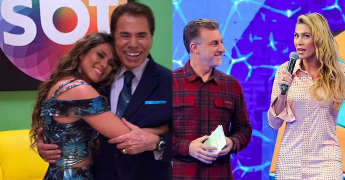 Lívia Andrade - Silvio Santos - Luciano Huck