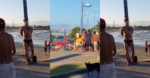 Homem amarrado em poste linchado