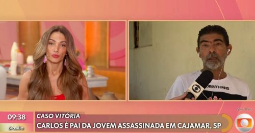 Patrícia Poeta - pai de Vitória