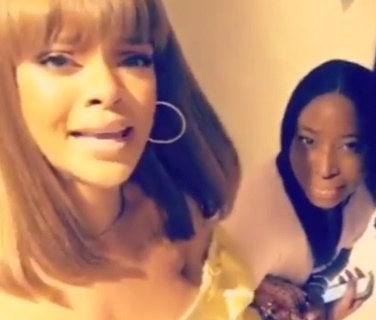 Cantora também não gostou de nariz afinado em efeito (Reprodução/Snapchat)