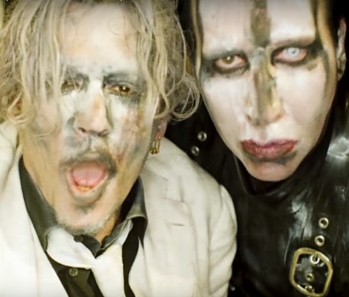 Johnny Depp e Marilyn Manson se confrontam em novo clipe (Rep./YouTube)